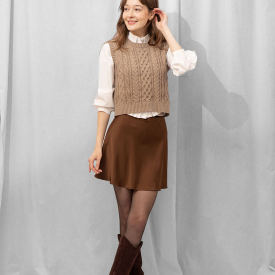 Ember Satin Mini Skirt