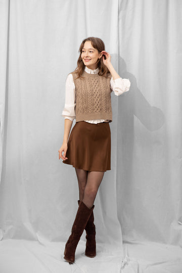 Ember Satin Mini Skirt