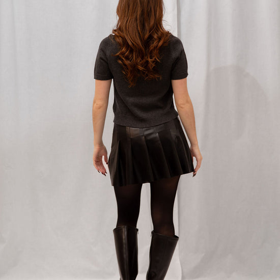 Abby Faux Leather Mini Skirt