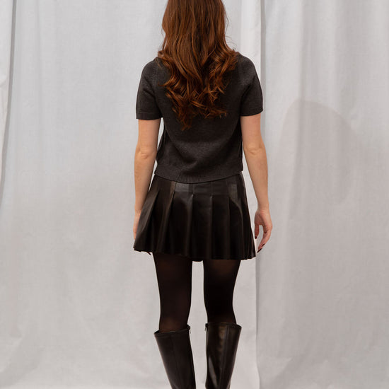 Abby Faux Leather Mini Skirt