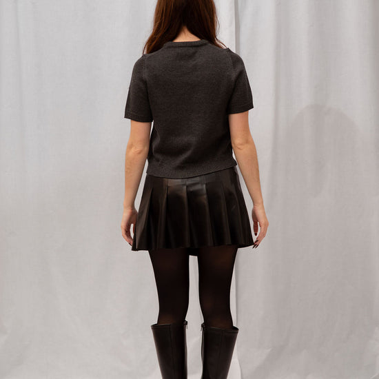 Abby Faux Leather Mini Skirt