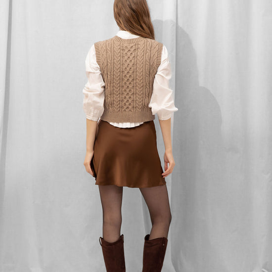 Ember Satin Mini Skirt