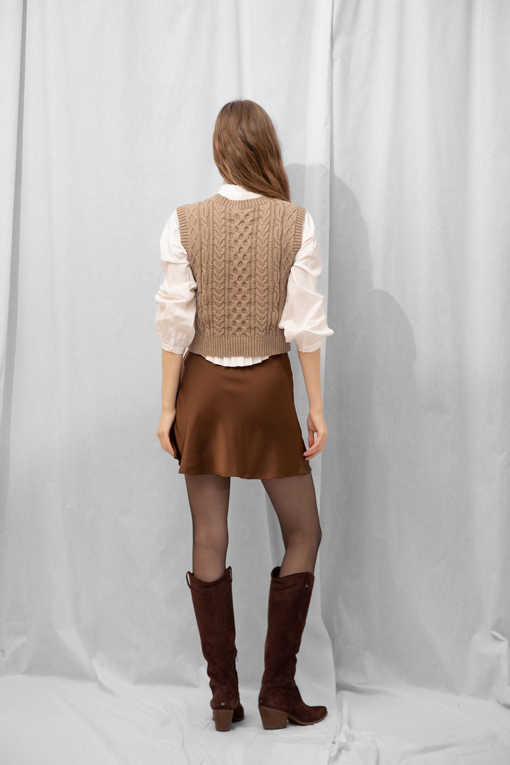 Ember Satin Mini Skirt