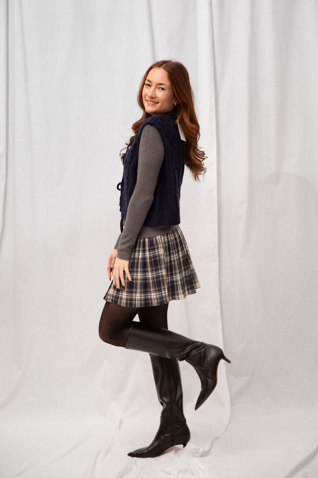 Aria Pleated Mini Skirt