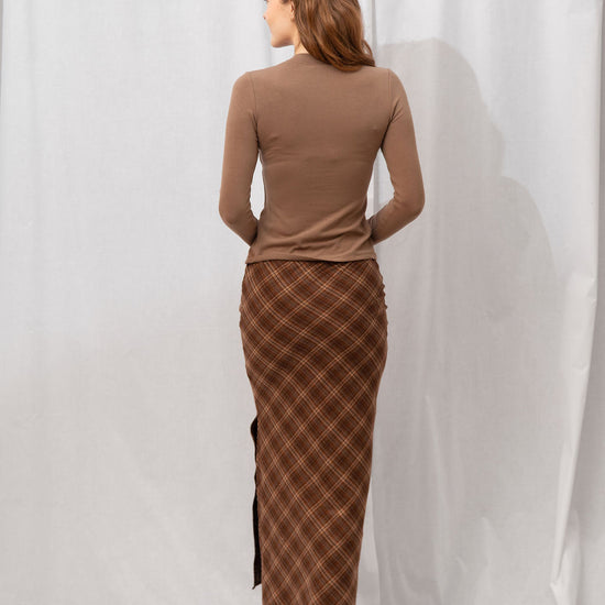 Rooney Plaid Midi Skirt