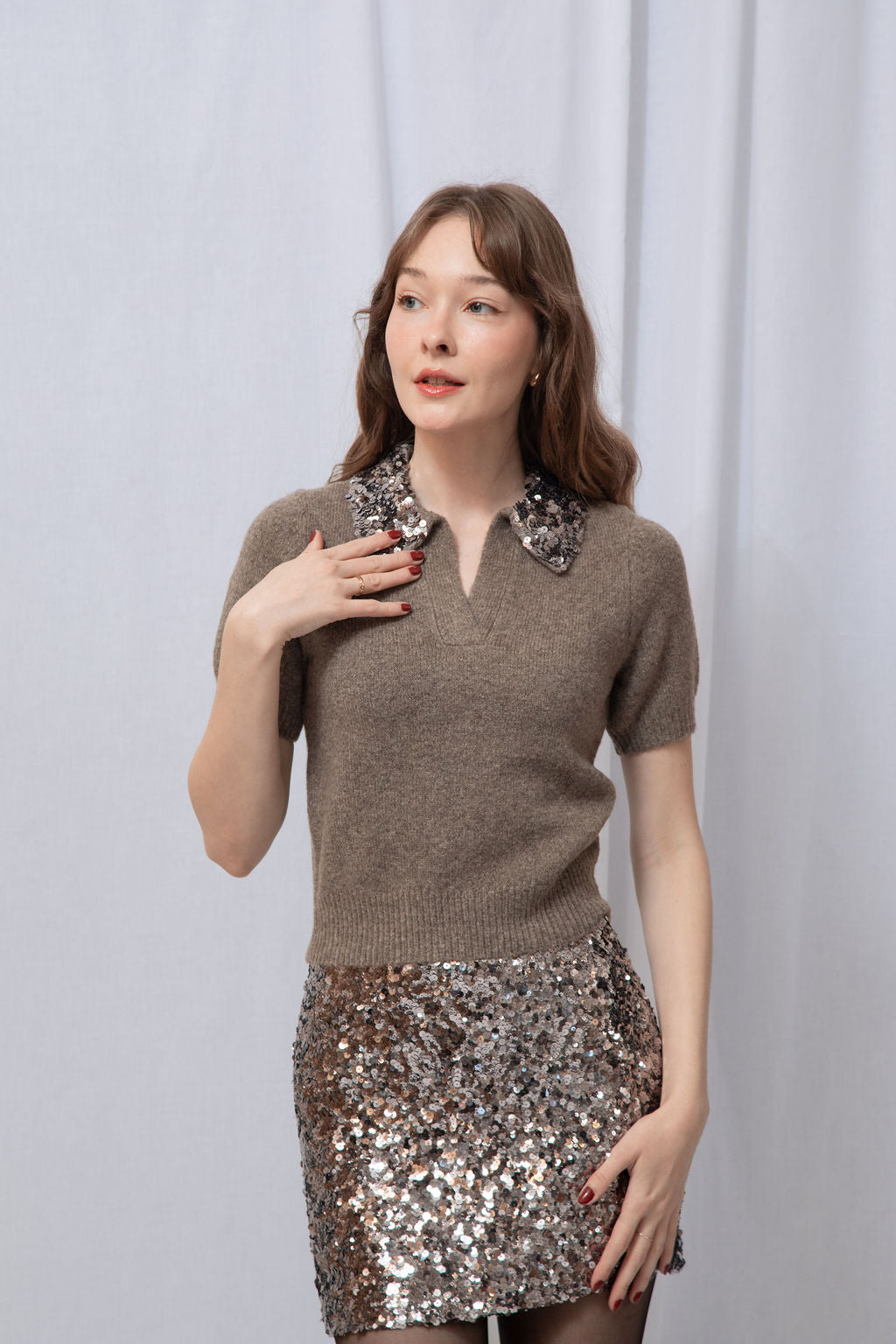 Astoria Sequin Mini Skirt