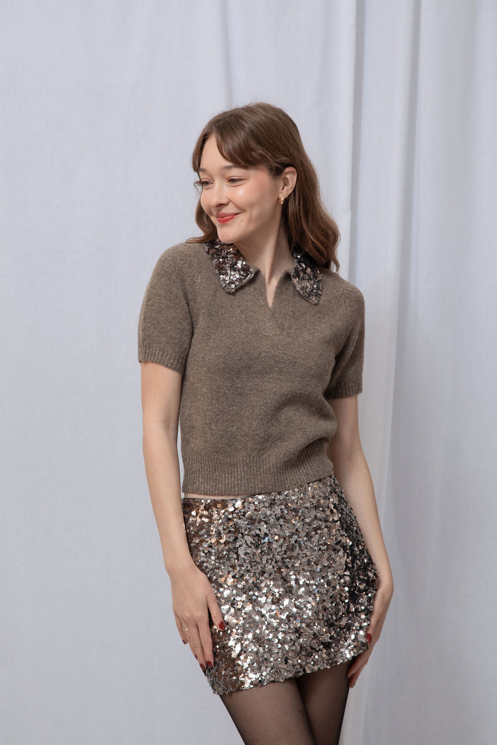 Astoria Sequin Mini Skirt
