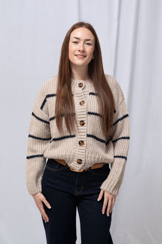 Lori Striped Cardigan