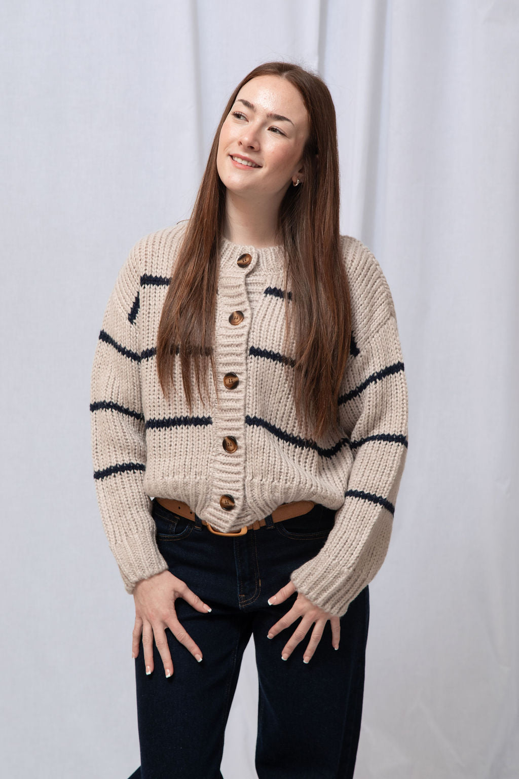 Lori Striped Cardigan