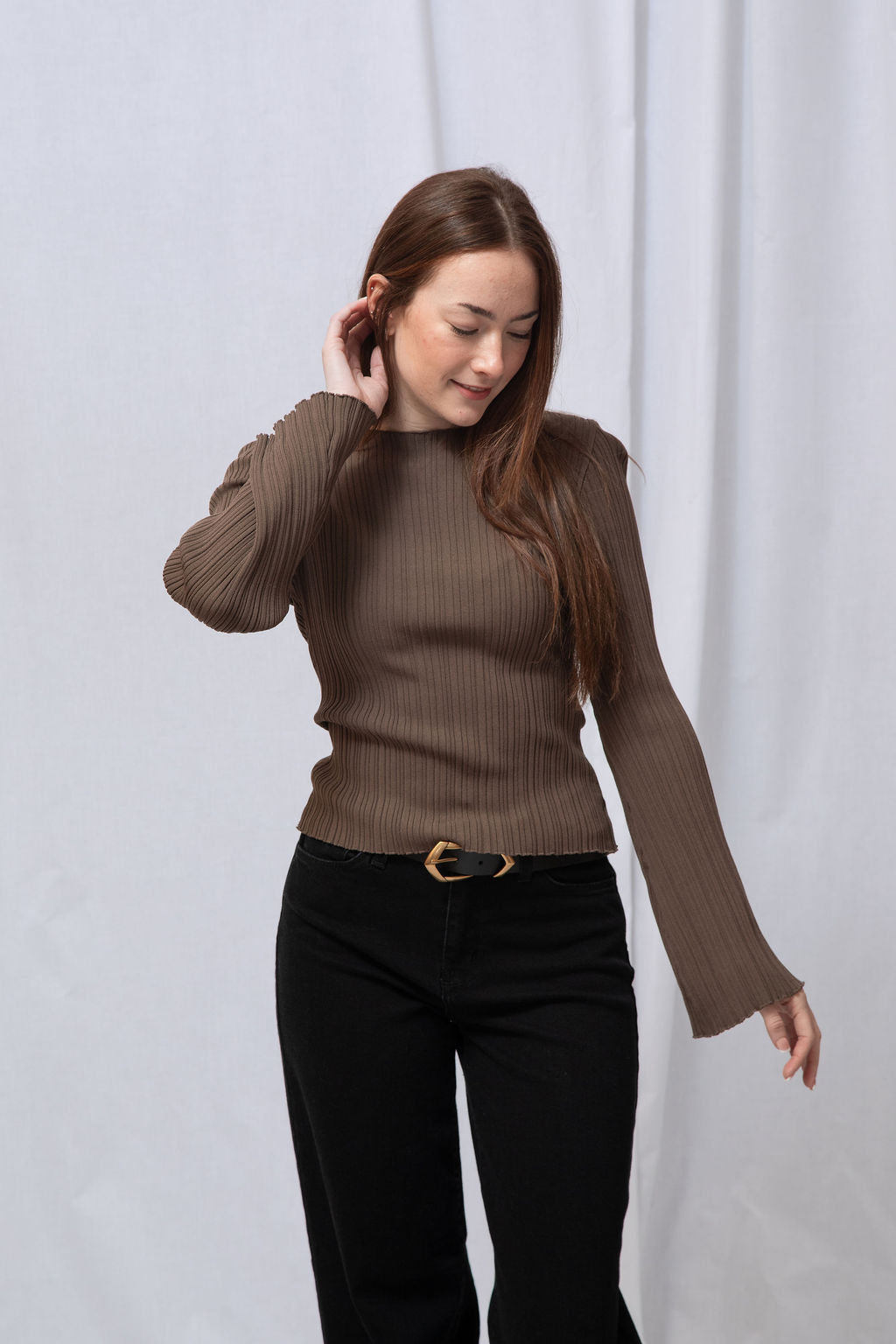Lily Ribbed Long Sleeve