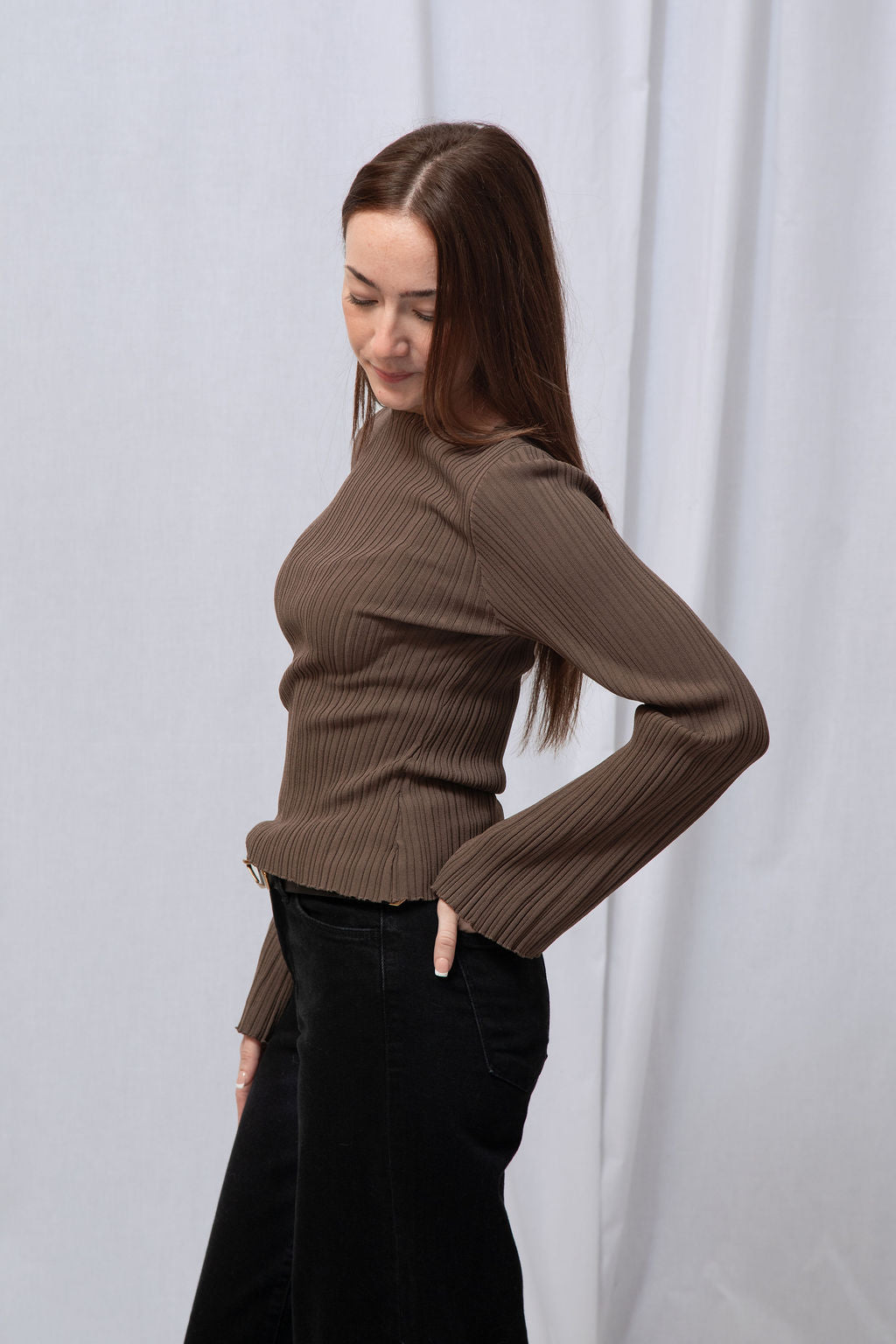 Lily Ribbed Long Sleeve