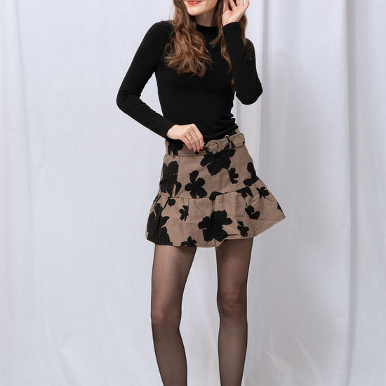 Sophie Jacquard Mini Skirt