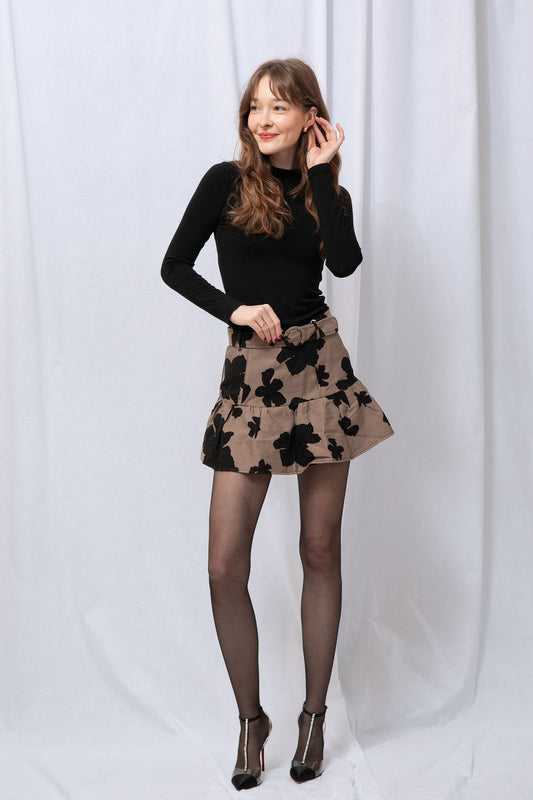 Sophie Jacquard Mini Skirt