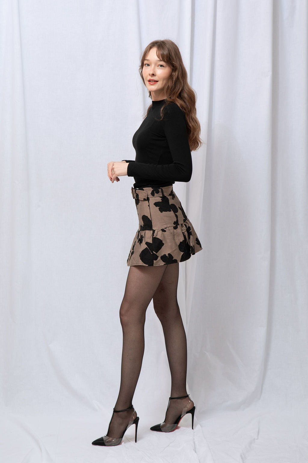 Sophie Jacquard Mini Skirt