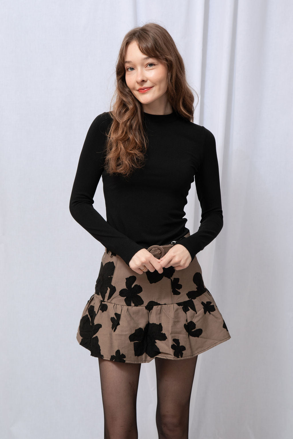 Poppy Mock Neck