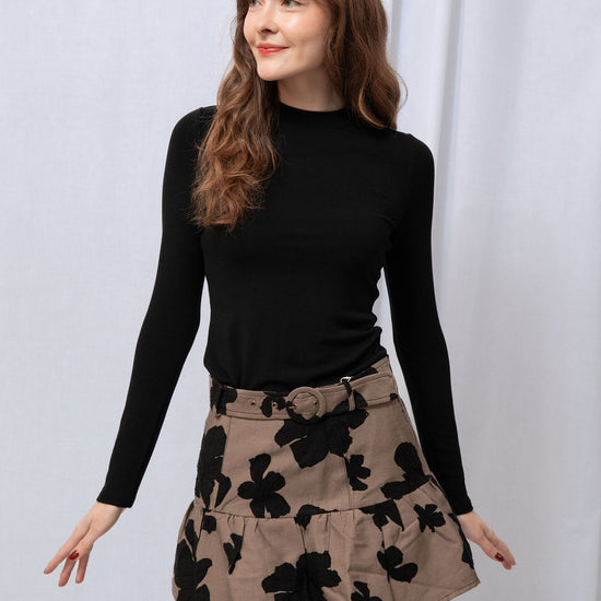 Poppy Mock Neck