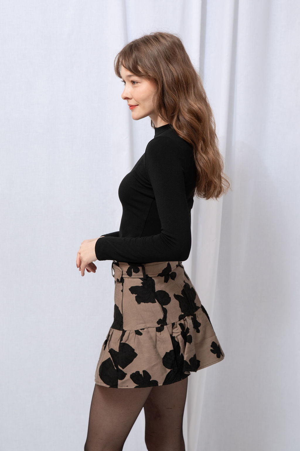 Sophie Jacquard Mini Skirt
