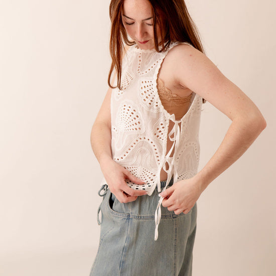 Shelley Eyelet Top