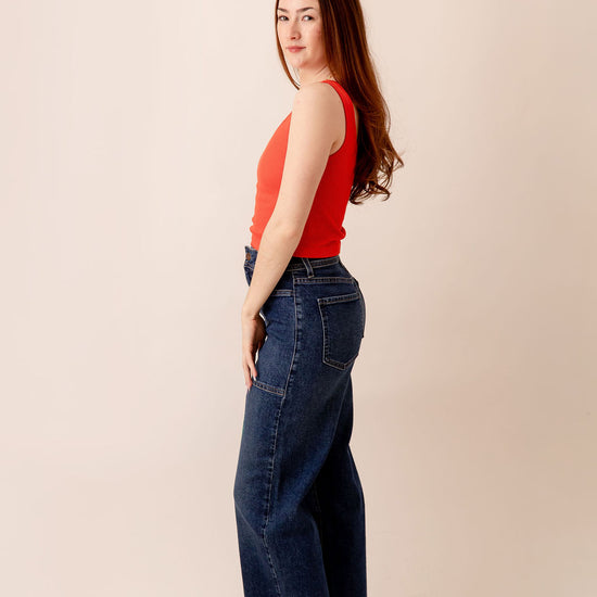 High Rise Utility Wide Leg