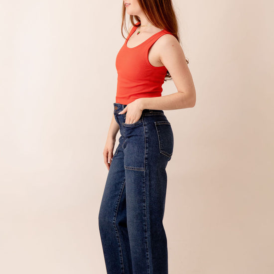 High Rise Utility Wide Leg