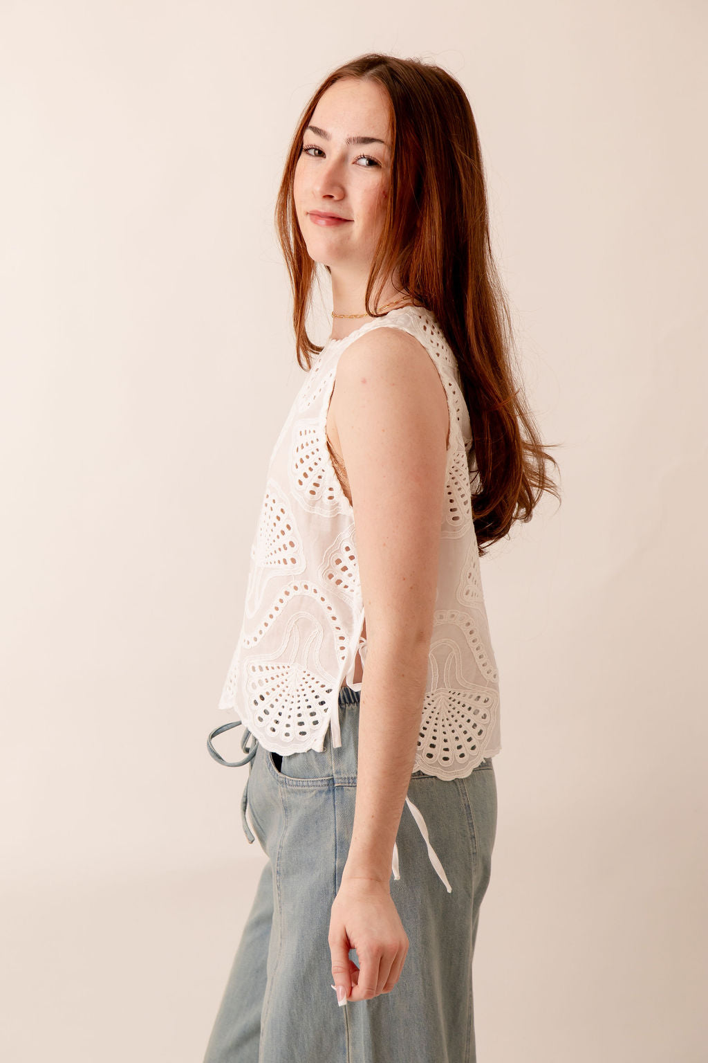 Shelley Eyelet Top