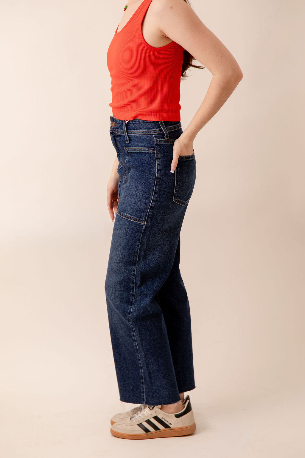 High Rise Utility Wide Leg