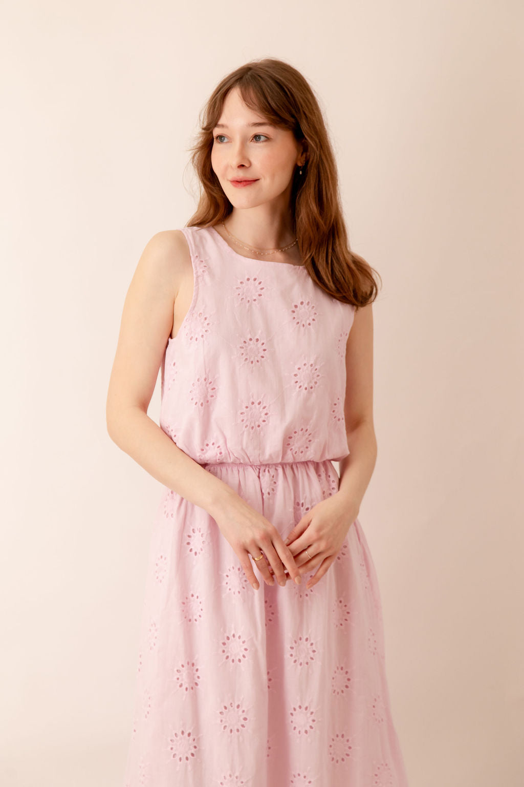 Ophelia Eyelet Crop Top Large