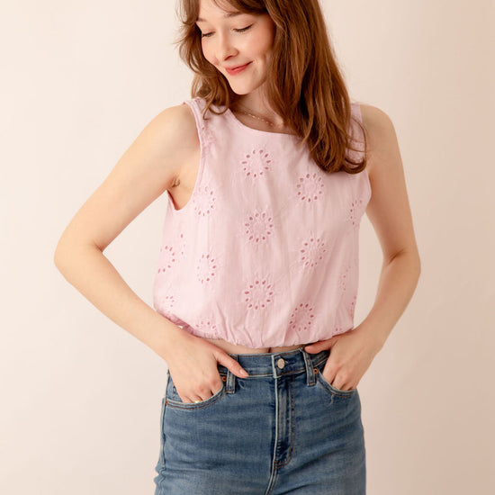 Ophelia Eyelet Crop Top