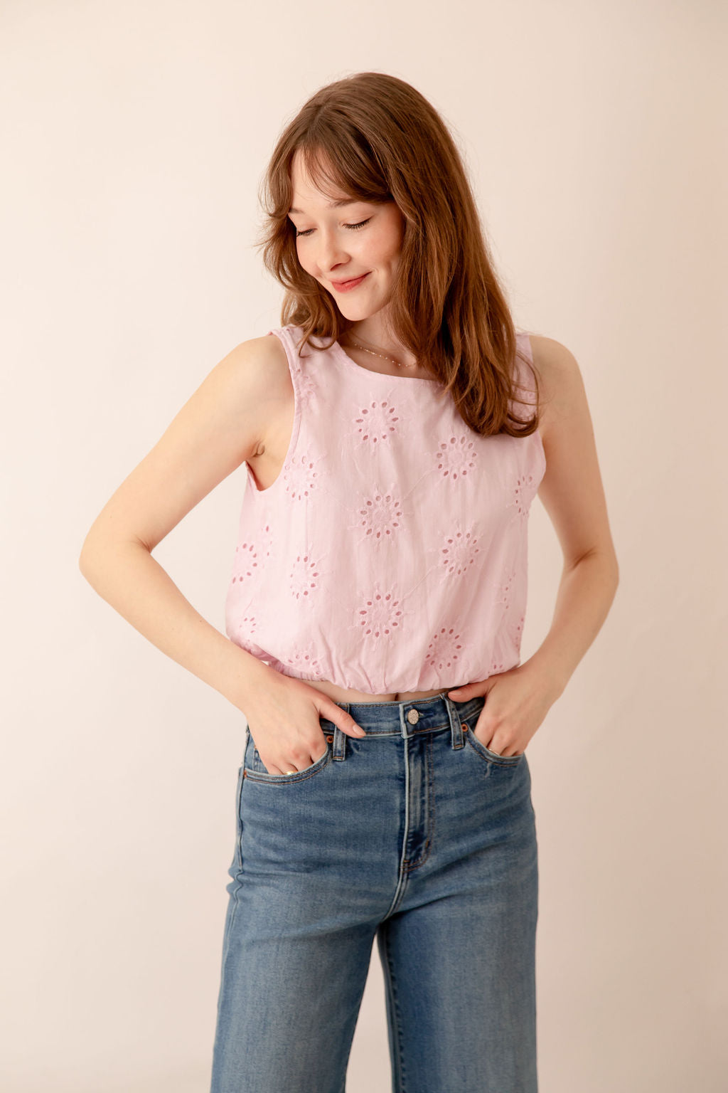Ophelia Eyelet Crop Top