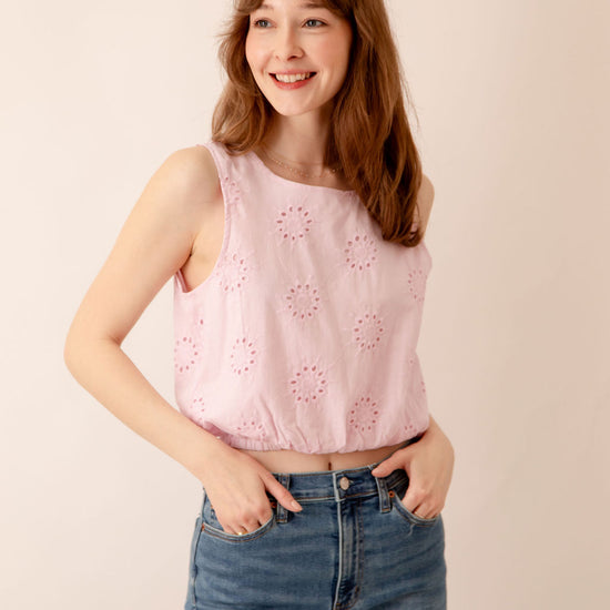 Ophelia Eyelet Crop Top