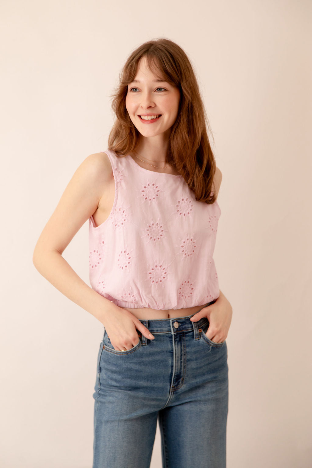 Ophelia Eyelet Crop Top