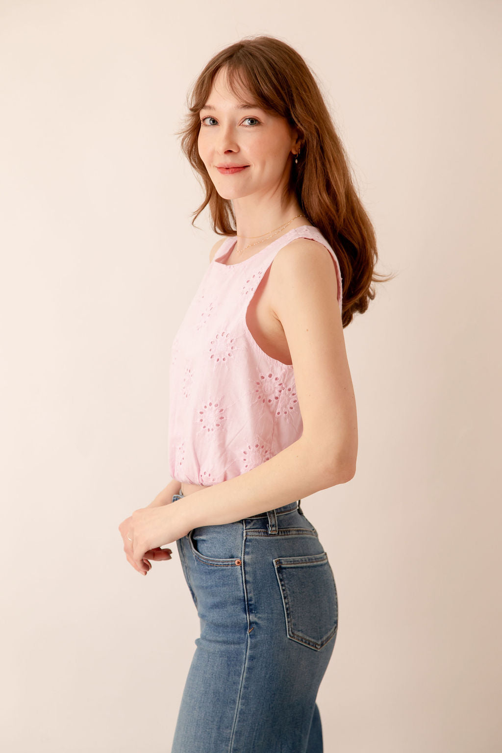 Ophelia Eyelet Crop Top