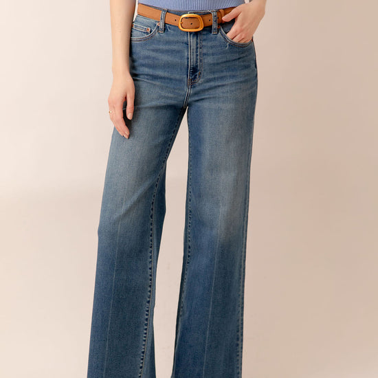 Far Out High Rise Wide Leg New Indigo