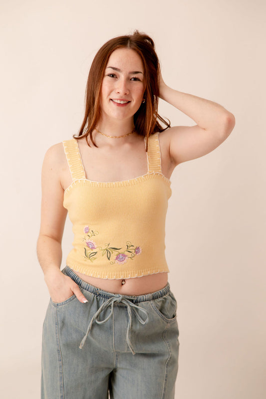 Meadow Blooms Knit Tank