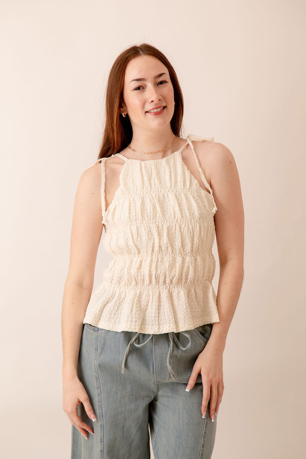 Lila Tie Top