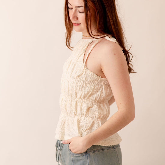 Lila Tie Top