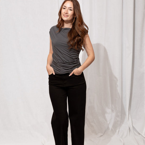 High Rise Palazzo Wide Leg