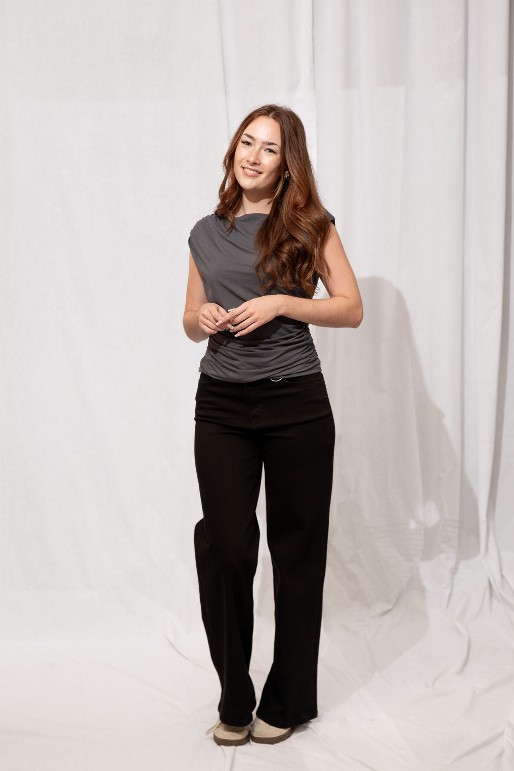 High Rise Palazzo Wide Leg