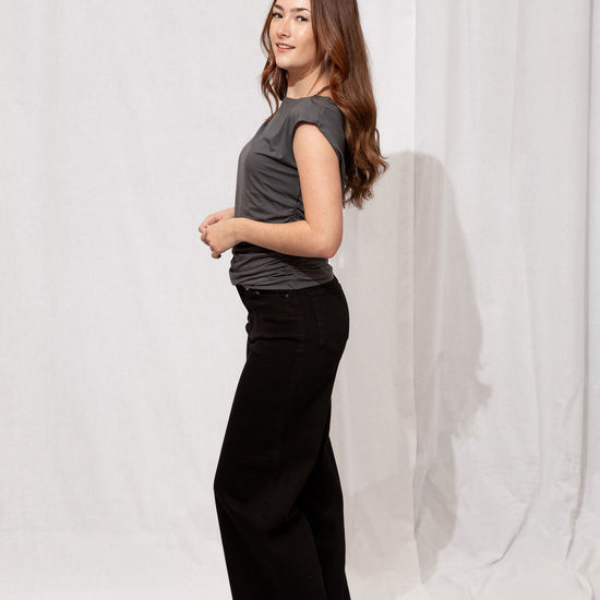 High Rise Palazzo Wide Leg