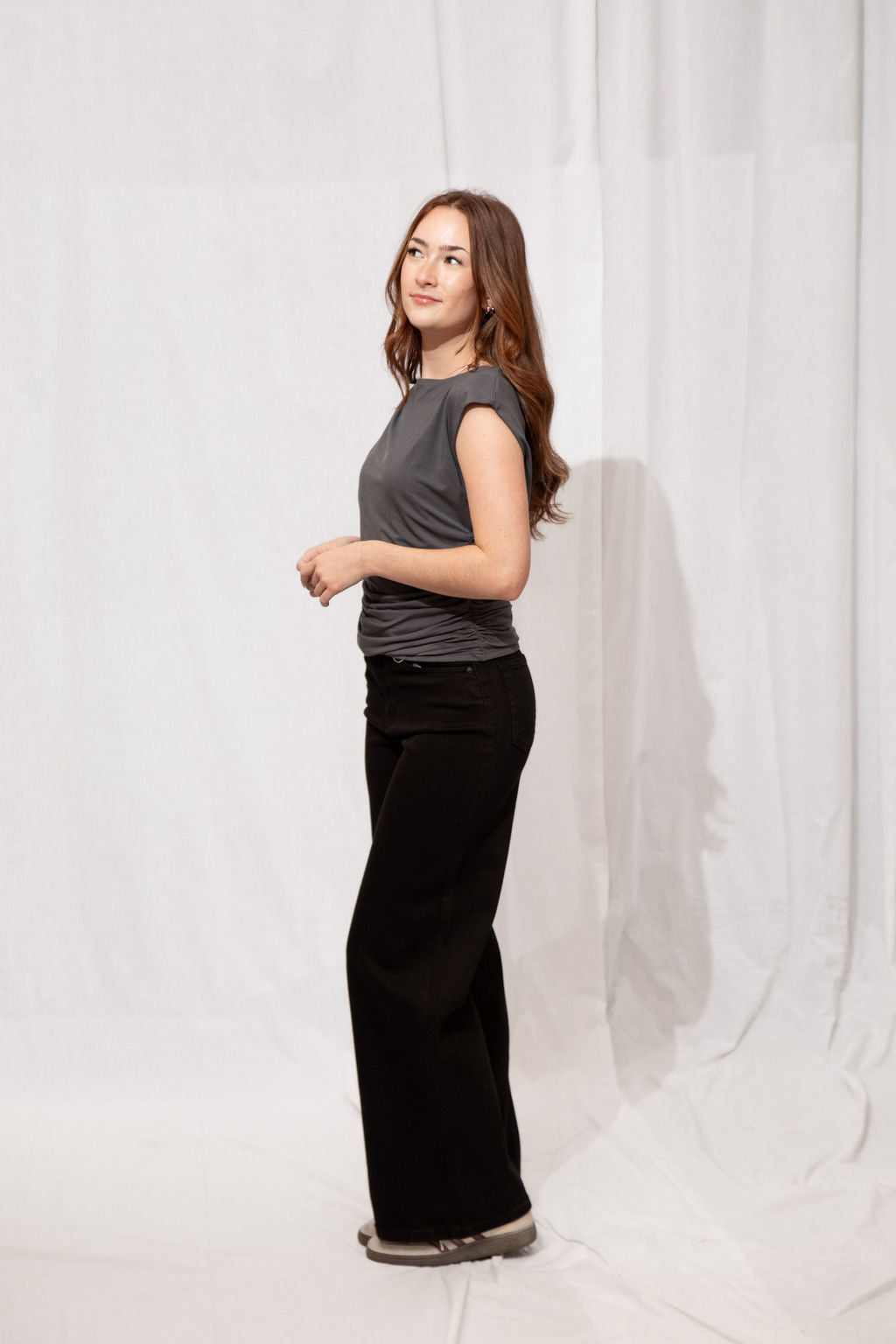 High Rise Palazzo Wide Leg