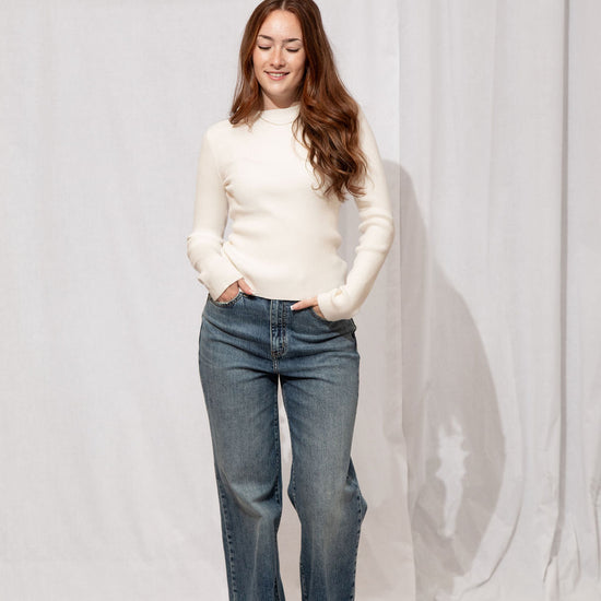 Far Out High Rise Wide Leg Medium Denim