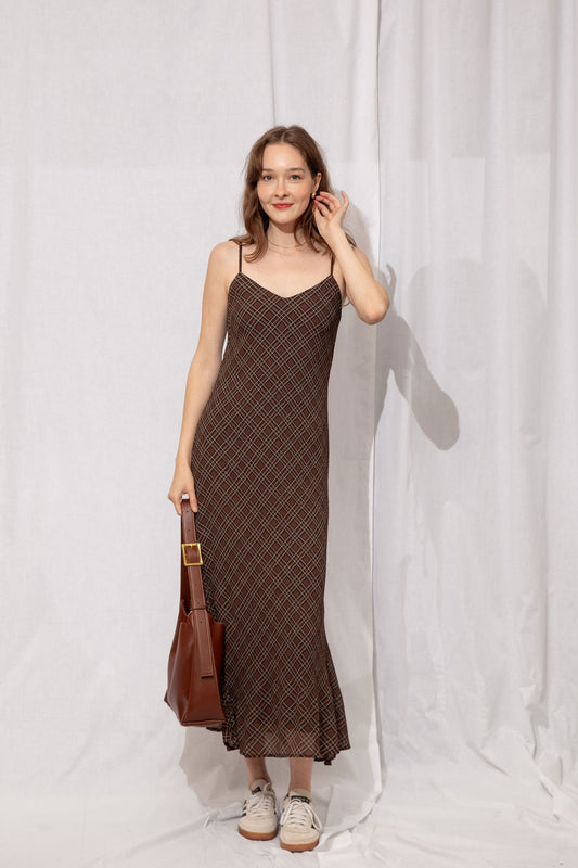 Bridget Plaid Midi Dress