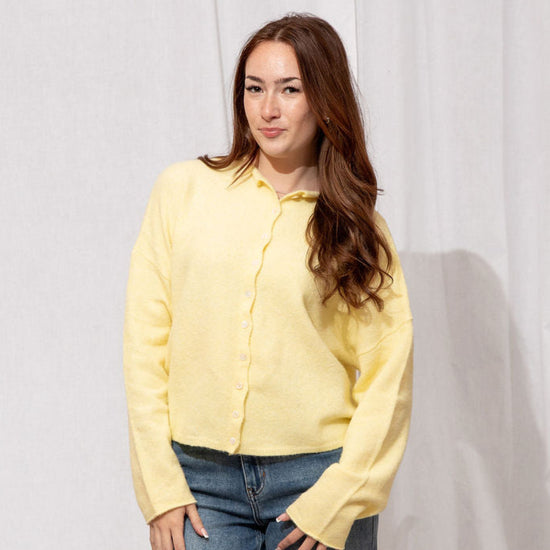 Piper Cardigan Butter Yellow
