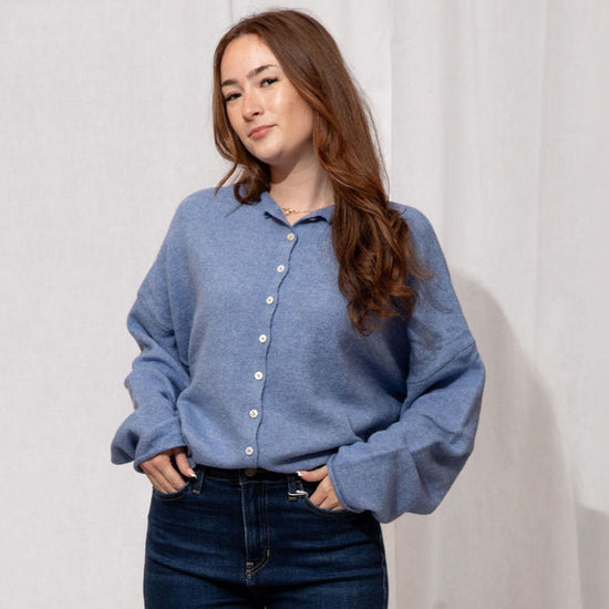 Piper Cardigan Dusty Blue