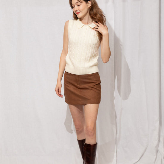 Venus Cable Knit Vest